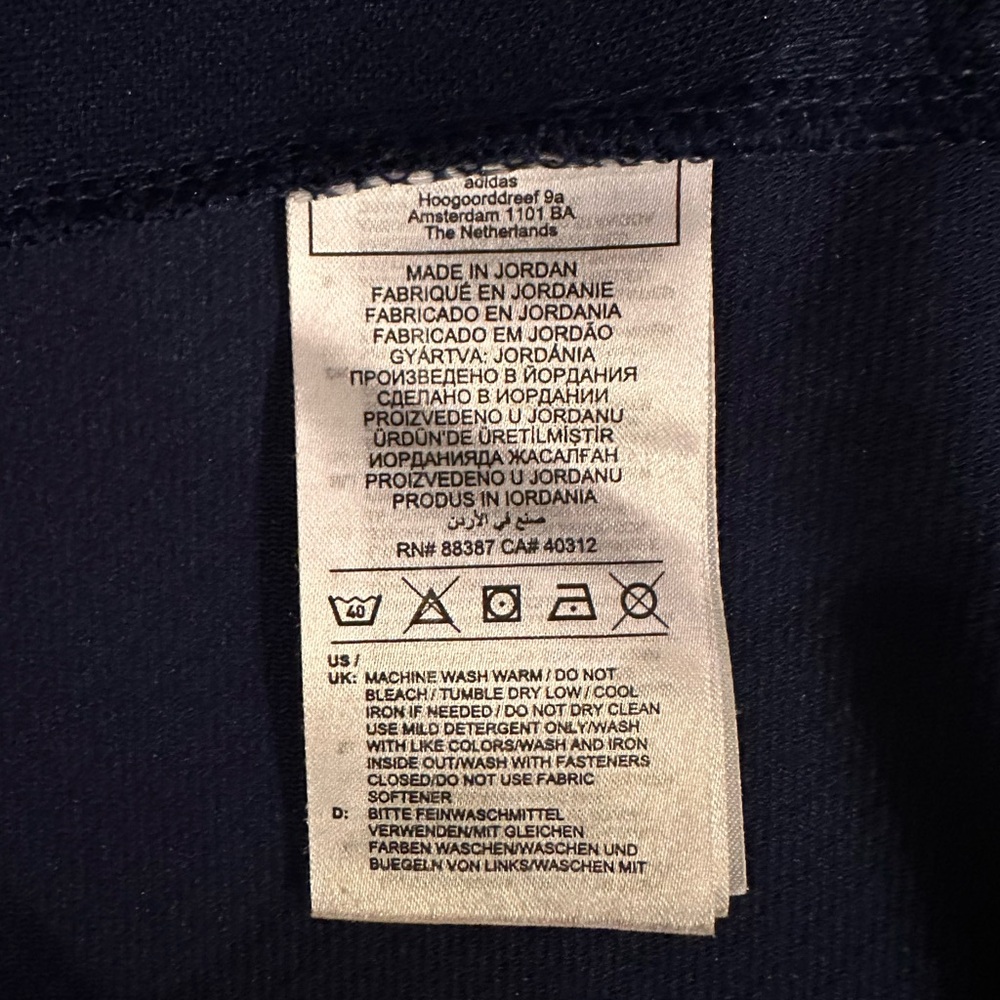 Adidas Blue Slim Fit Track Jacket - Picture 4 of 10
